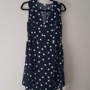 Navy Polka-dot dress